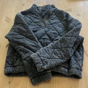 Forever 21 gray/blue quilted sweatshirt